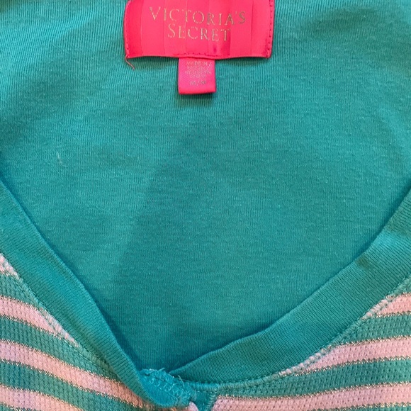 Tee-shirt Thermique Victoria's Secret PINK® - Modèle Henley Taille S, Neuf Avec étiquette